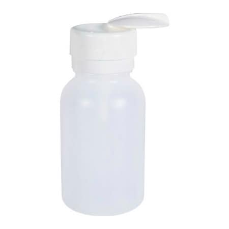 Desco Industries Menda Round White HDPE Liquid Dispenser with Lasting-Touch Pump, 8 oz. 35603